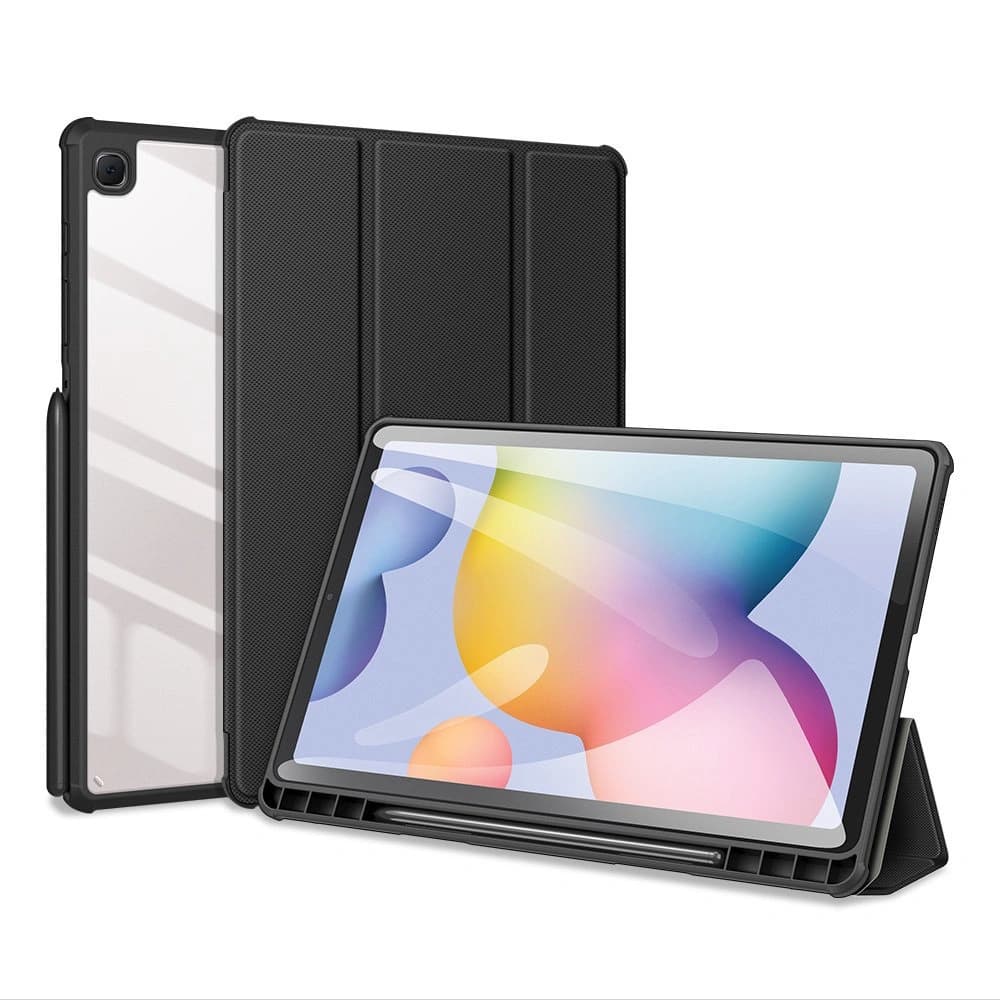 Etui Dux Ducis Toby Samsung Galaxy Tab S6 Lite cu suport pentru stylus negru