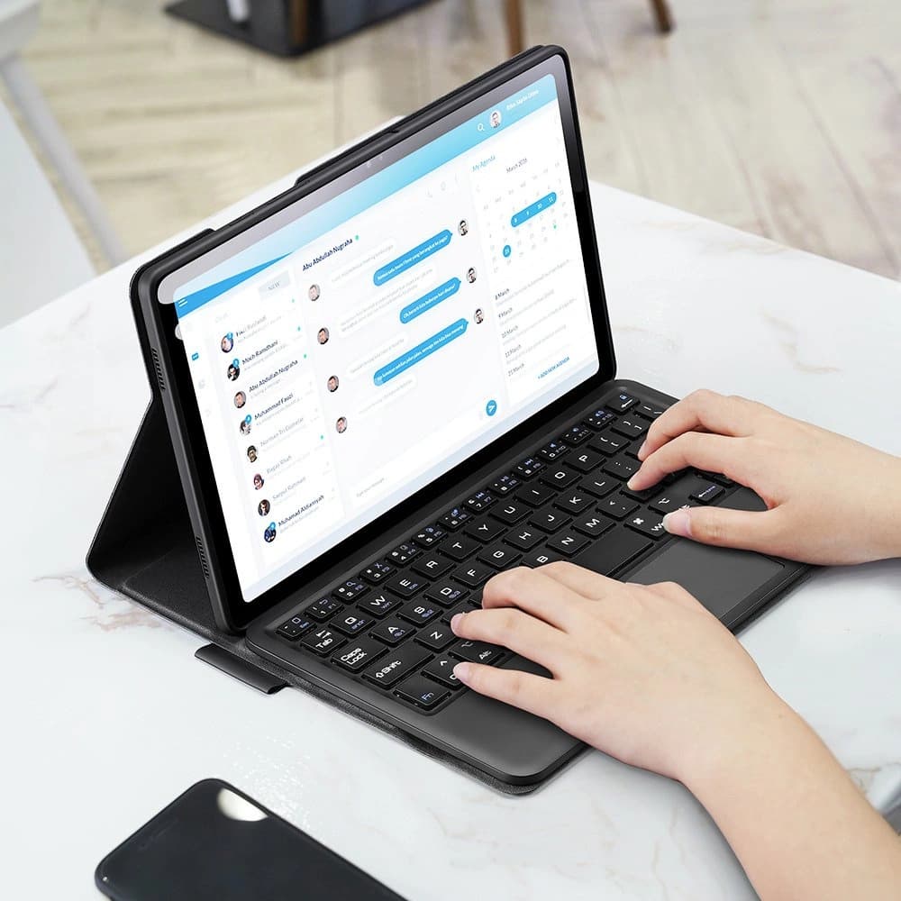 Dux Ducis Touchpad Billentyűzet Tok Bluetooth Samsung Galaxy Tab A7 10.4 2020 fekete - 9