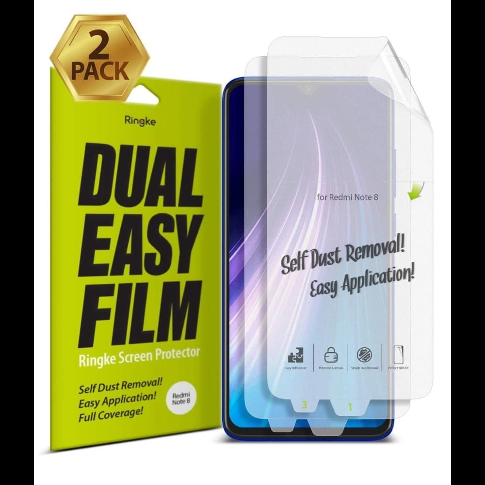 Hydrogel-Folie Ringke Dual Easy Full Cover Redmi Note 8 Hülle freundlich