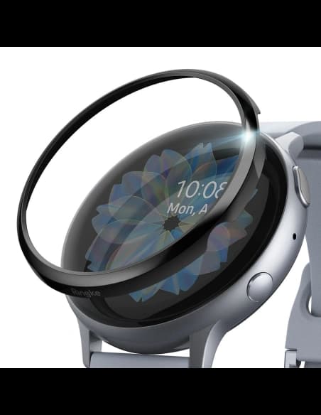 Überzug Ringke Bezel Styling Samsung Galaxy Watch Active 2 44mm Edelstahl schwarz glänzend GWA2-44-03