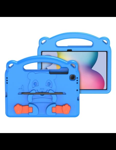 Etui Dux Ducis Panda Samsung Galaxy Tab S6 Lite cu loc pentru stylus albastru