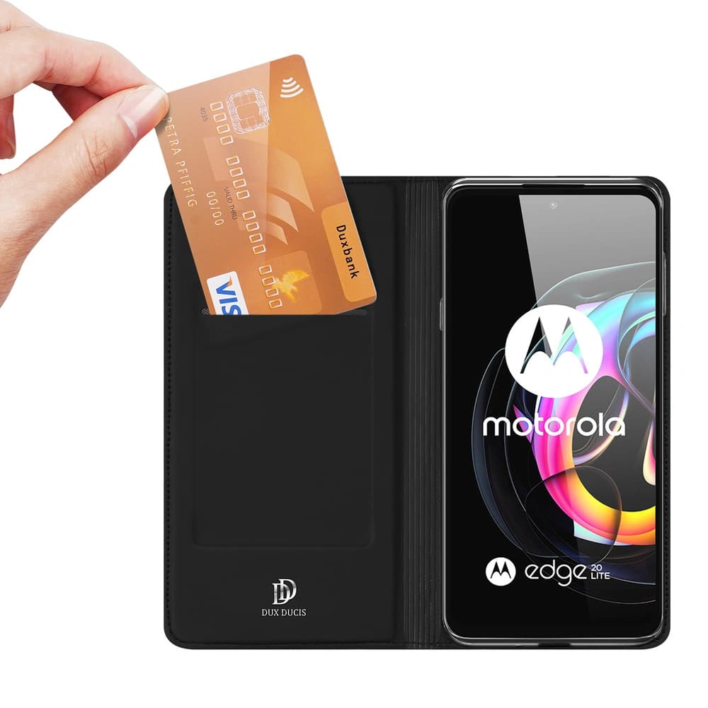 Dux Ducis Skin Pro Motorola Moto Edge 20 Lite fekete tok - 2
