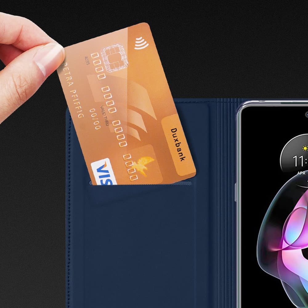 Dux Ducis Skin Pro Motorola Moto Edge 20 fekete tok - 15