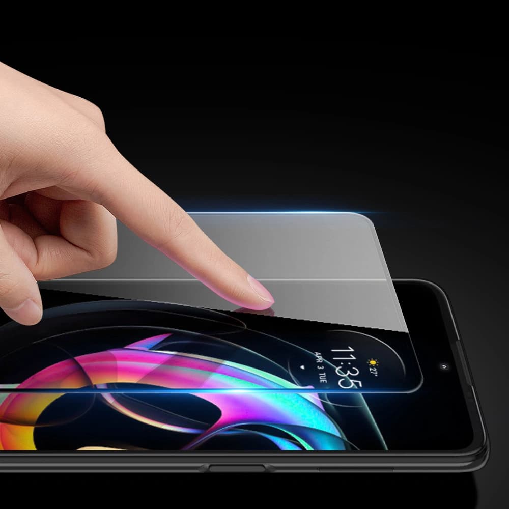 Dux Ducis 9D Edzett Üveg Motorola Moto Edge 20 Lite fekete (tokbarát) - 9