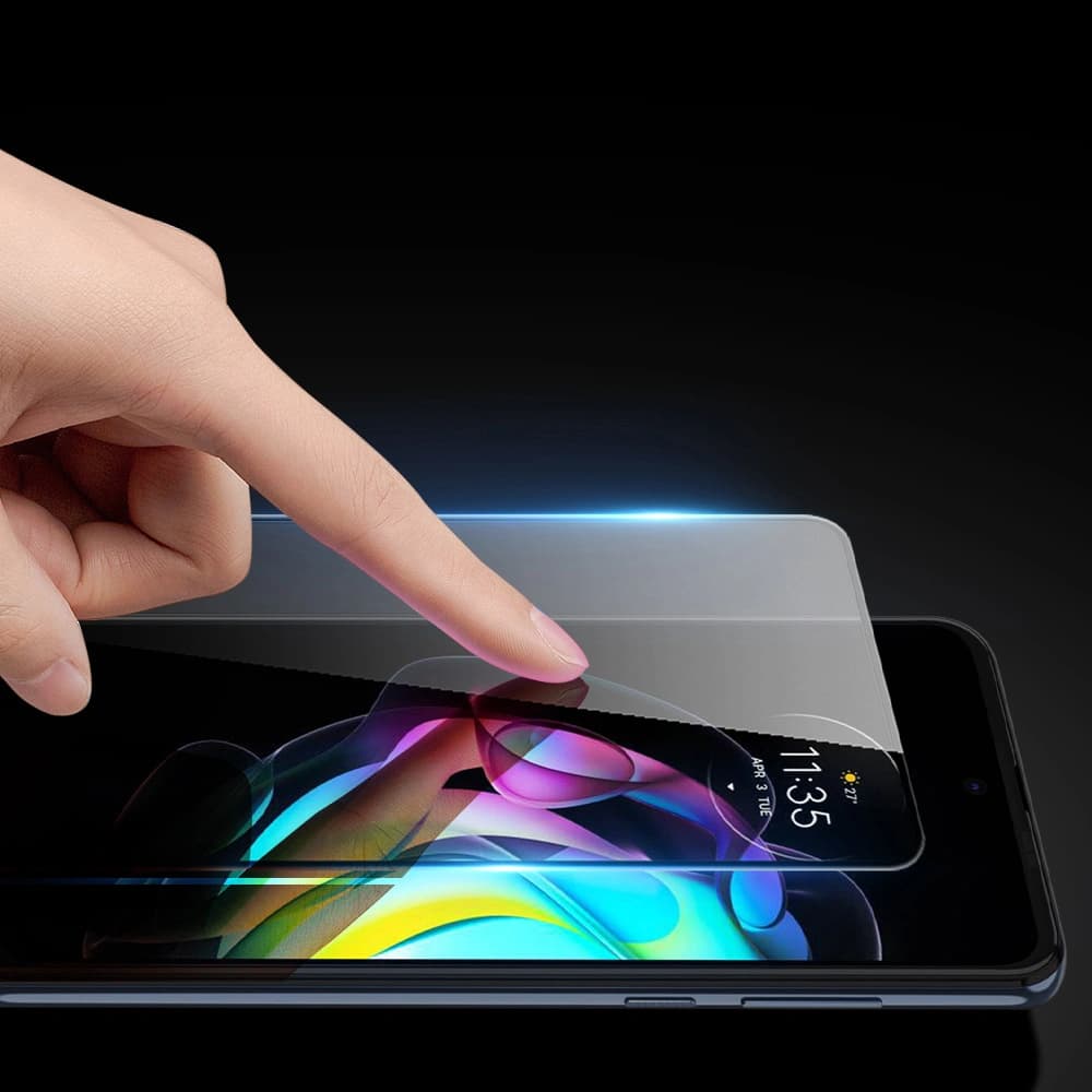 Dux Ducis 9D Edzett Üveg Motorola Moto Edge 20 fekete (tokbarát) - 9