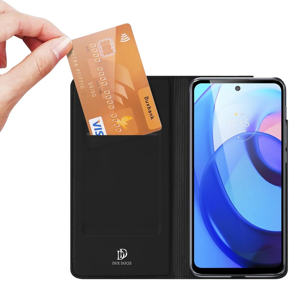 Etui Dux Ducis Skin Pro Motorola Moto E40/E30/E20 negru - 2