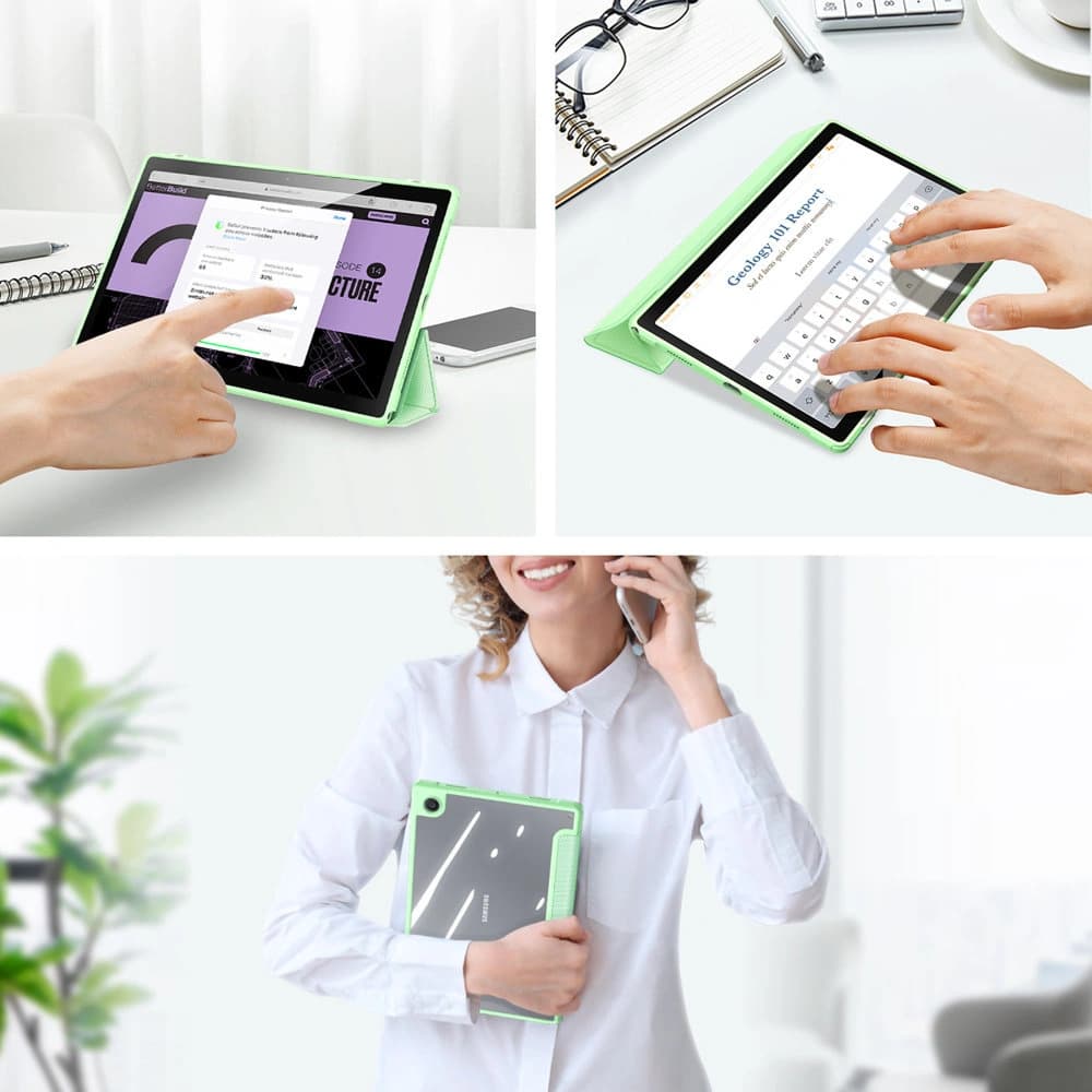 Dux Ducis Toby tok Samsung Galaxy Tab A8 10.5 stylus tartó zöld - 7