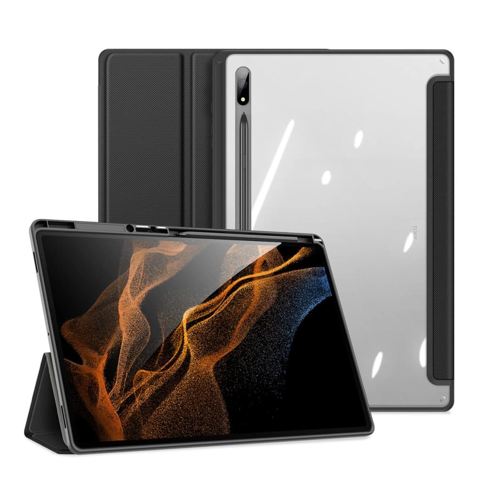 Etui Dux Ducis Toby Samsung Galaxy Tab S8 Ultra stylustartó fekete - 12