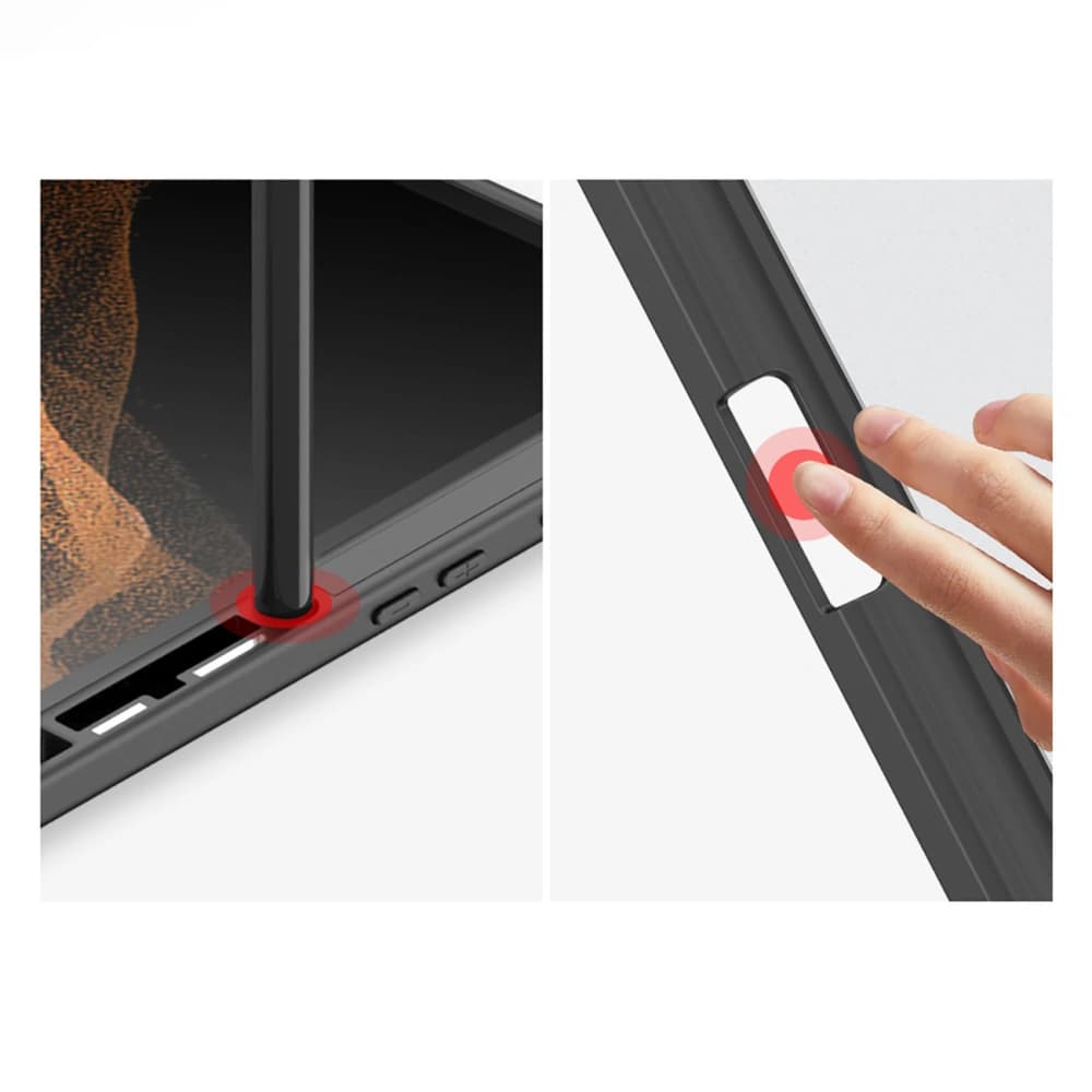 Dux Ducis Toby tok Samsung Galaxy Tab S8 Ultra stylus tartó kék - 18