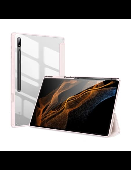 Dux Ducis Toby tok Samsung Galaxy Tab S8 Ultra stylus tartó rózsaszín
