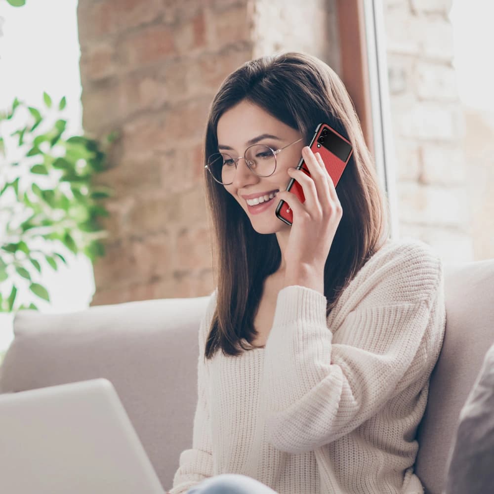 Dux Ducis Fino Case Samsung Galaxy Z Flip 3 rot - 7