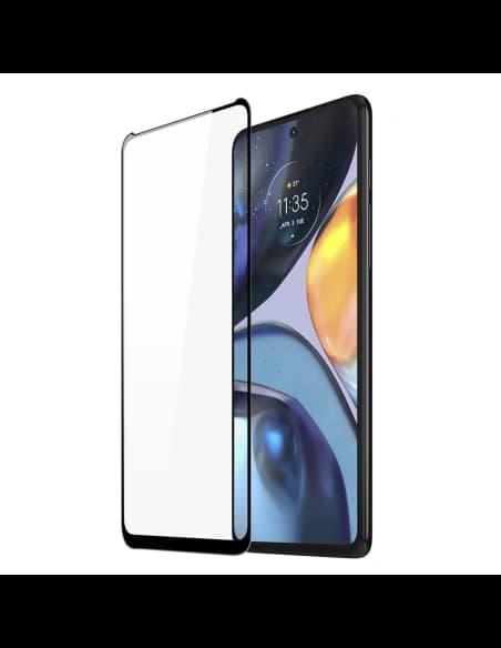 Sticlă temperată Dux Ducis 10D pentru Motorola Moto G22, neagră (compatibilă cu carcasele)