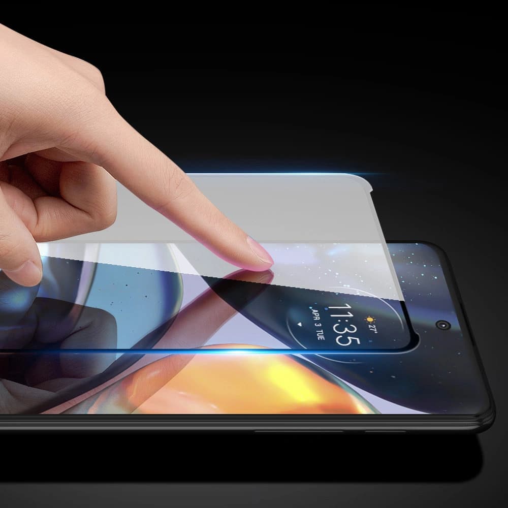 Sklo tvrzené Dux Ducis 10D Tvrzené sklo Motorola Moto G22 černé (přátelské k pouzdru) - 8