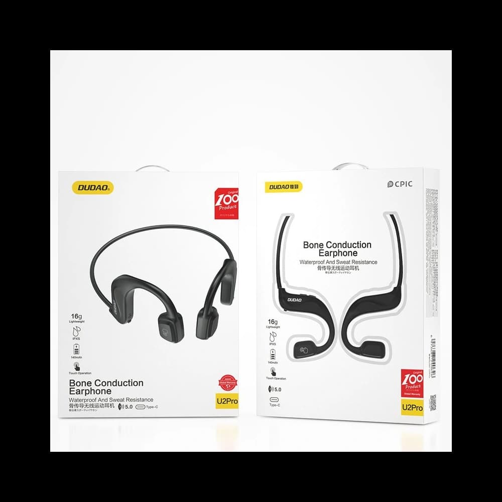 Căști wireless osseos Dudao Bluetooth 5.0 negru (U2Pro) - 5