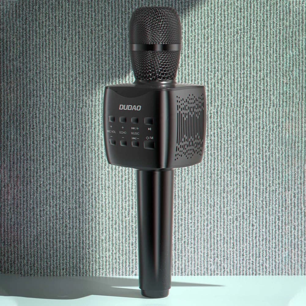 Dudao vezeték nélküli karaoke mikrofon Bluetooth 5.0 fekete (Y16S) - 4