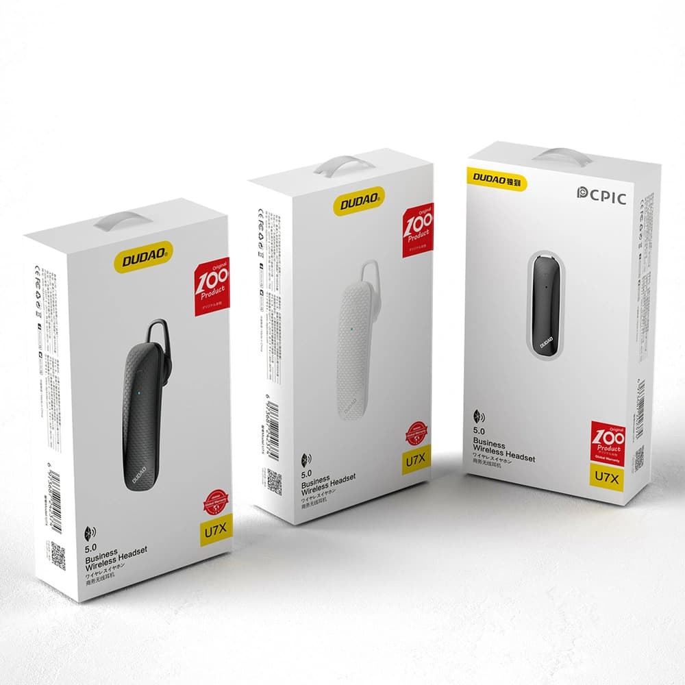 Vezeték nélküli fejhallgató Dudao Bluetooth fehér (U7X) - 5