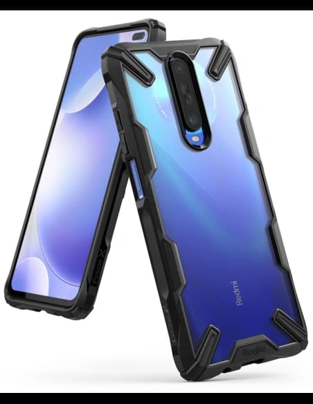 Etui Ringke Fusion-X Pocophone X2/Redmi K30 Negru
