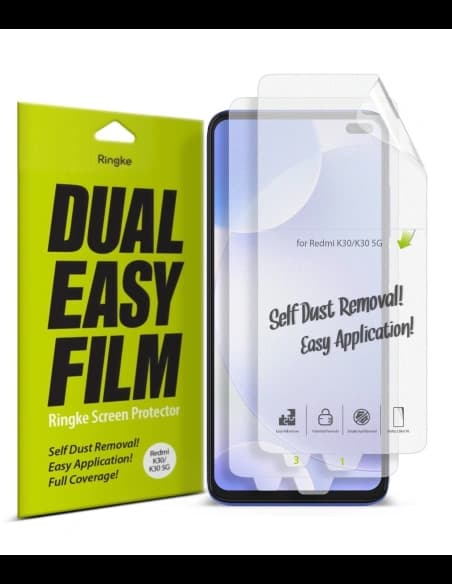 Folia hydrogel Ringke Dual Easy Full Cover Pocophone X2/Redmi K30 Case Friendly