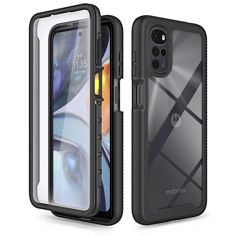 Case Tech-Protect Defense360 Motorola Moto G22/E32/E32s Schwarz