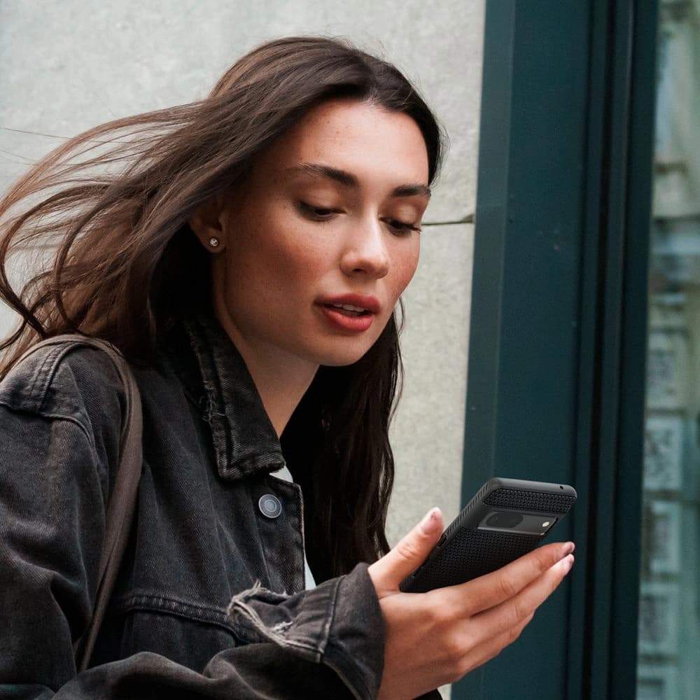 Case Spigen Liquid Air Google Pixel 7 Matt Schwarz - 19