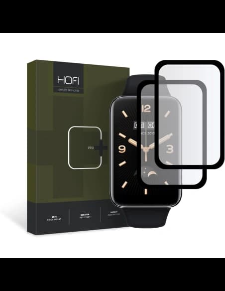 Hybridglas Hofi Hybrid Pro+ Xiaomi Mi Band 7 Pro Schwarz [2 PACK]