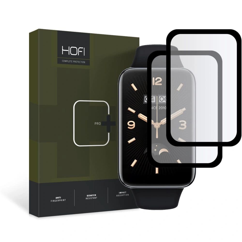 Sticlă hibridă Hofi Hybrid Pro+ Xiaomi Mi Band 7 Pro Black [2 PACK] - 1