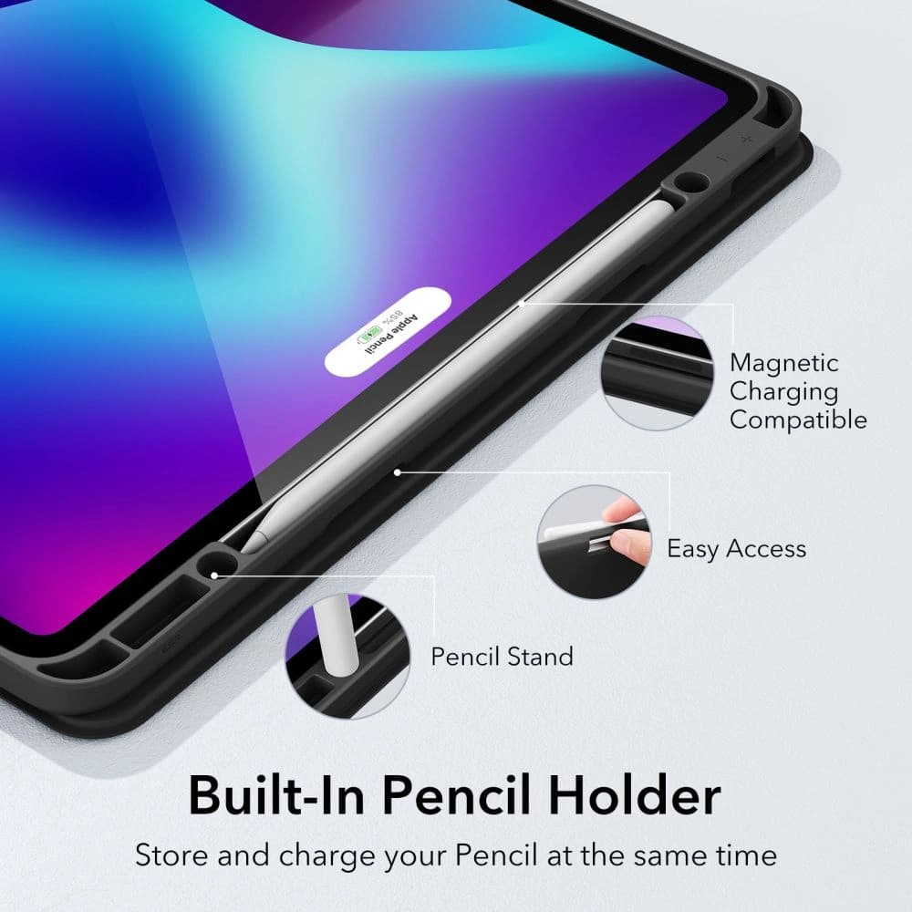 Etui ESR Rebound Pencil Apple iPad Pro 12.9 2021/2022 (5. și 6. generație) Negru - 2