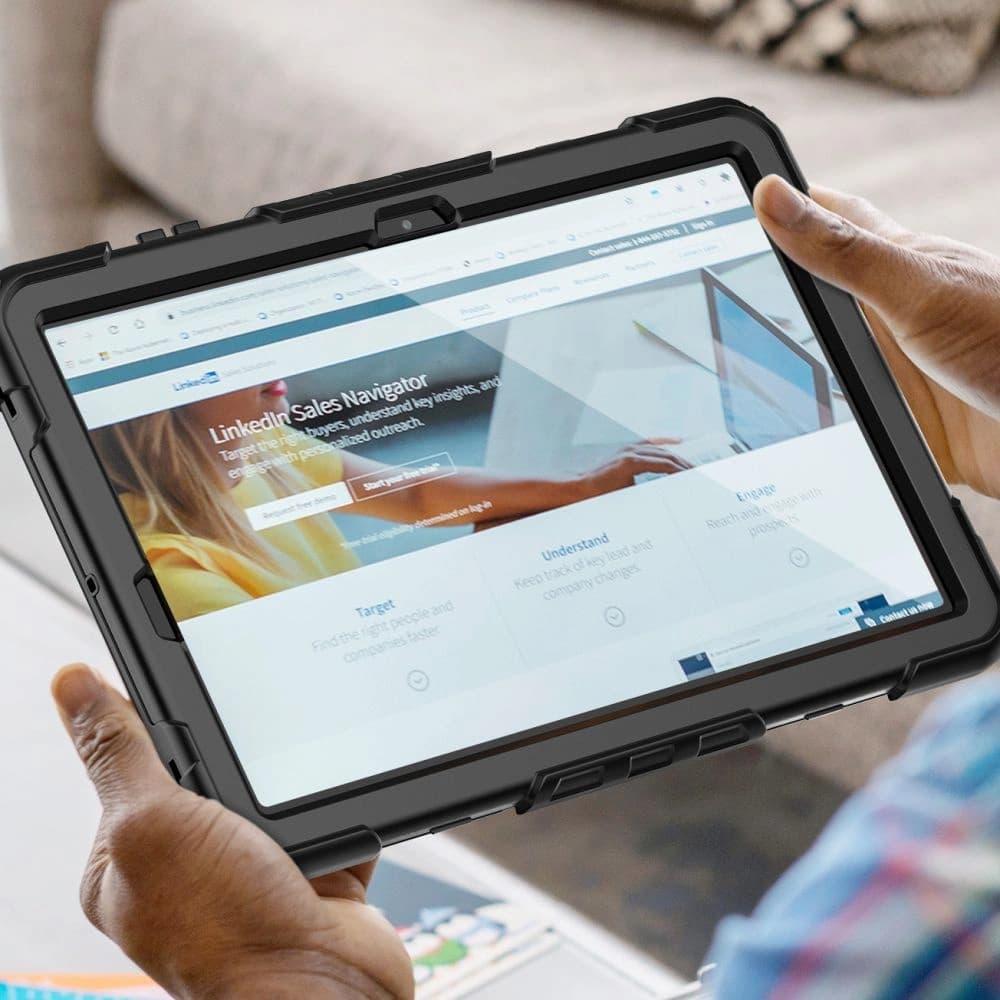 Etui Tech-Protect Solid360 Samsung Galaxy Tab S8+ Plus/S7+ Plus/S7 FE 12.4 Fekete - 4