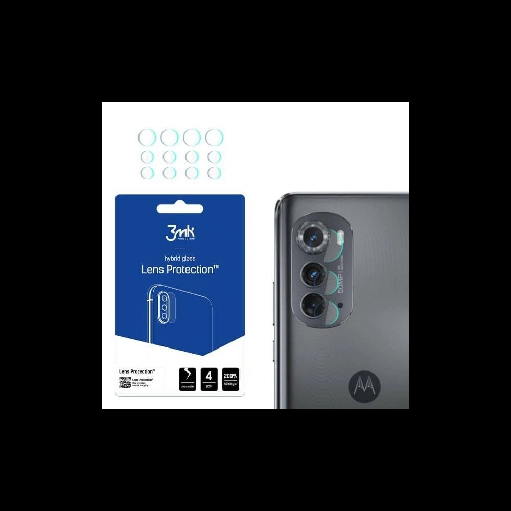 Sticlă hibridă pentru obiectivul aparatului 3MK Lens Protect Motorola Edge 2022 [4 PACK] - 1