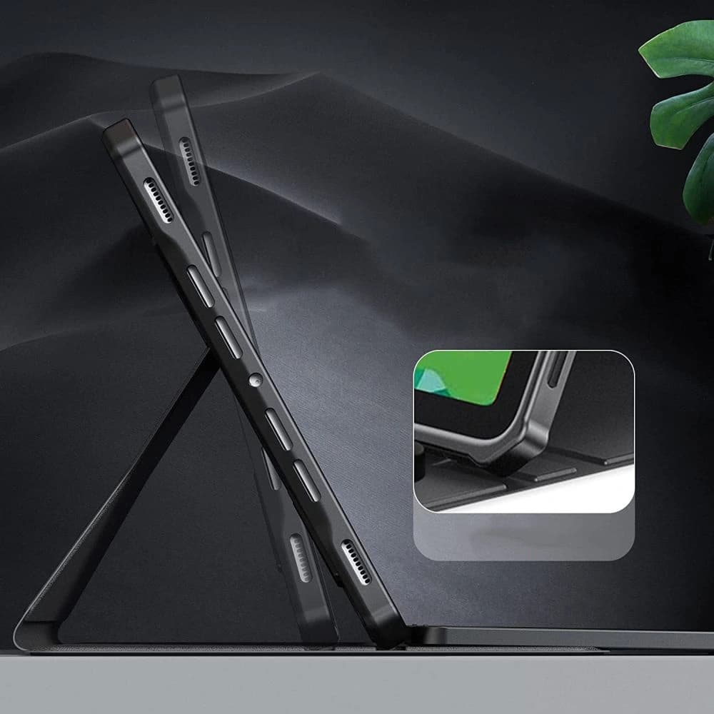 Infiland Keyboard Stand Samsung Galaxy Tab S8+ Plus/S7+ Plus/S7 FE 12.4 Black - 3