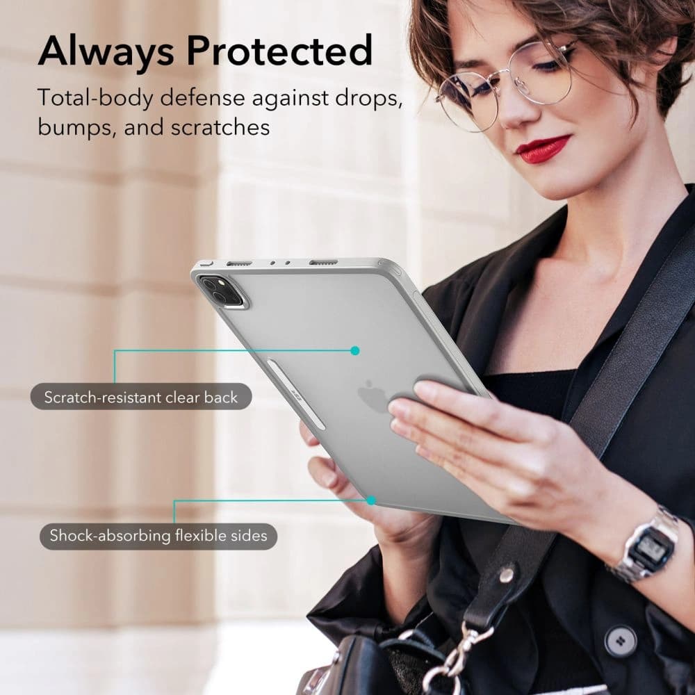 Etui ESR Ascend Hybrid Apple iPad Pro 12.9 2021/2022 (5. și 6. generație) Gri - 7
