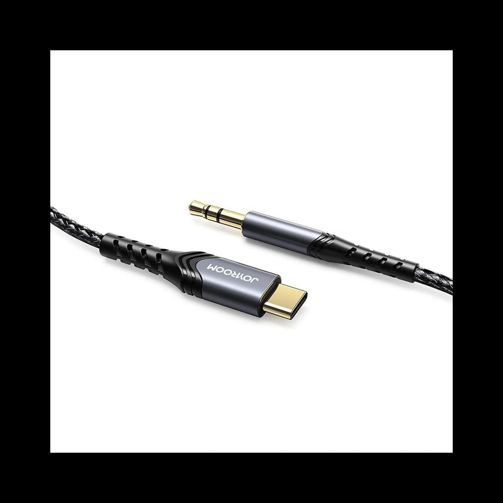 Kabel audio Joyroom AUX 3,5mm mini jack/USB-C 2m černý (SY-A03) - 1