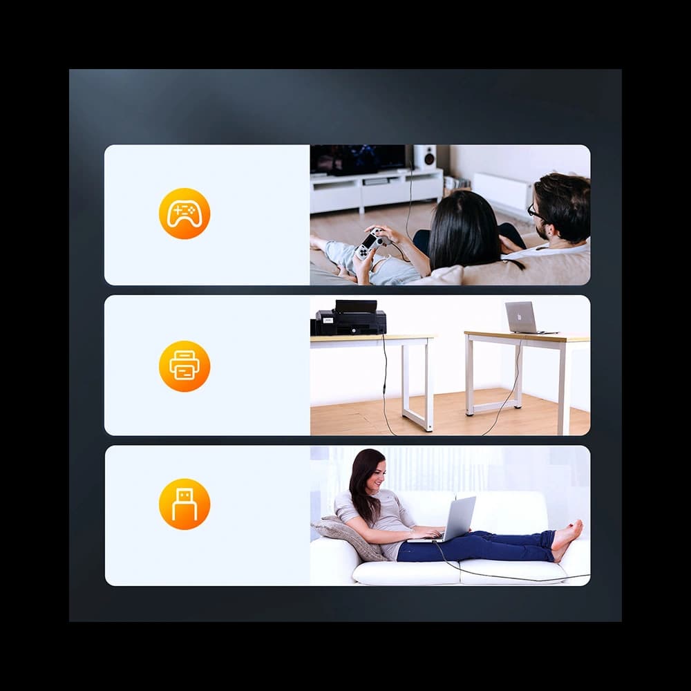 Cablul de extensie Joyroom USB 2.0 480 Mbps 2m gri (S-2030N13 gray) - 3