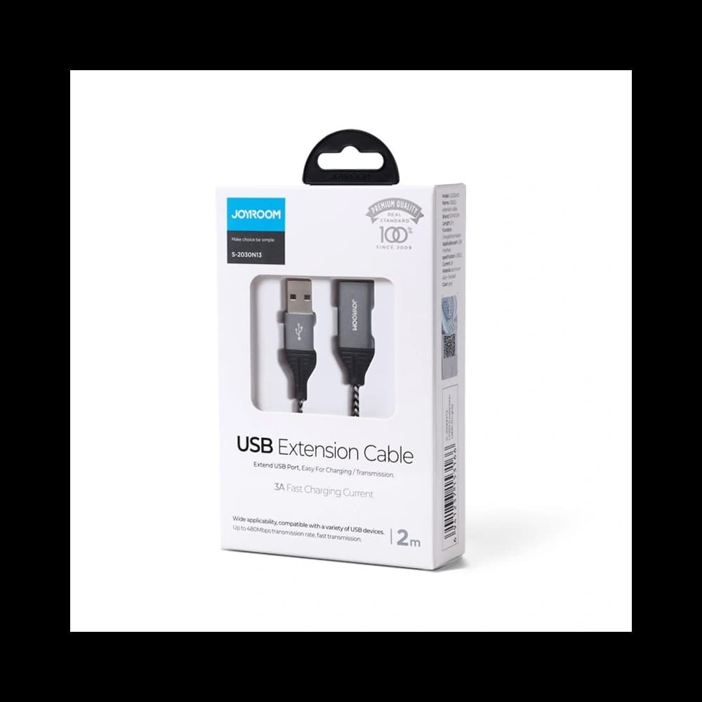 Cablul de extensie Joyroom USB 2.0 480 Mbps 2m gri (S-2030N13 gray) - 5