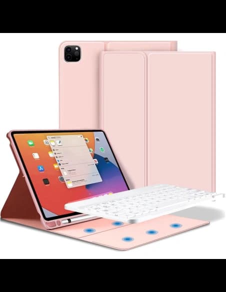 Etui cu tastatură Tech-Protect SC Pen Apple iPad Pro 11 2020/2021/2022 (2, 3 și 4 generație) Roz
