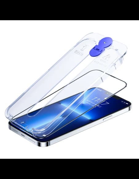Gehärtetes Glas Joyroom Knight Apple iPhone 14 Pro Montageset transparent (JR-H10)