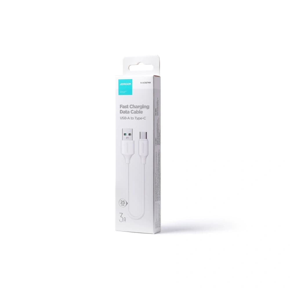 Kabel Joyroom USB/USB-C 3A 0,25m bílý (S-UC027A9) - 5