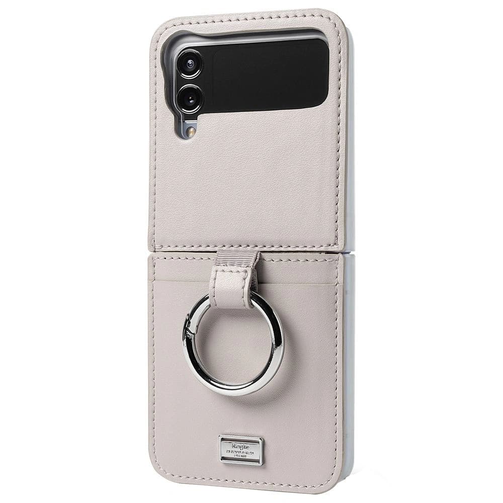 Case Ringke Signature Folio Samsung Galaxy Z Flip 4 Taubengrau - 2