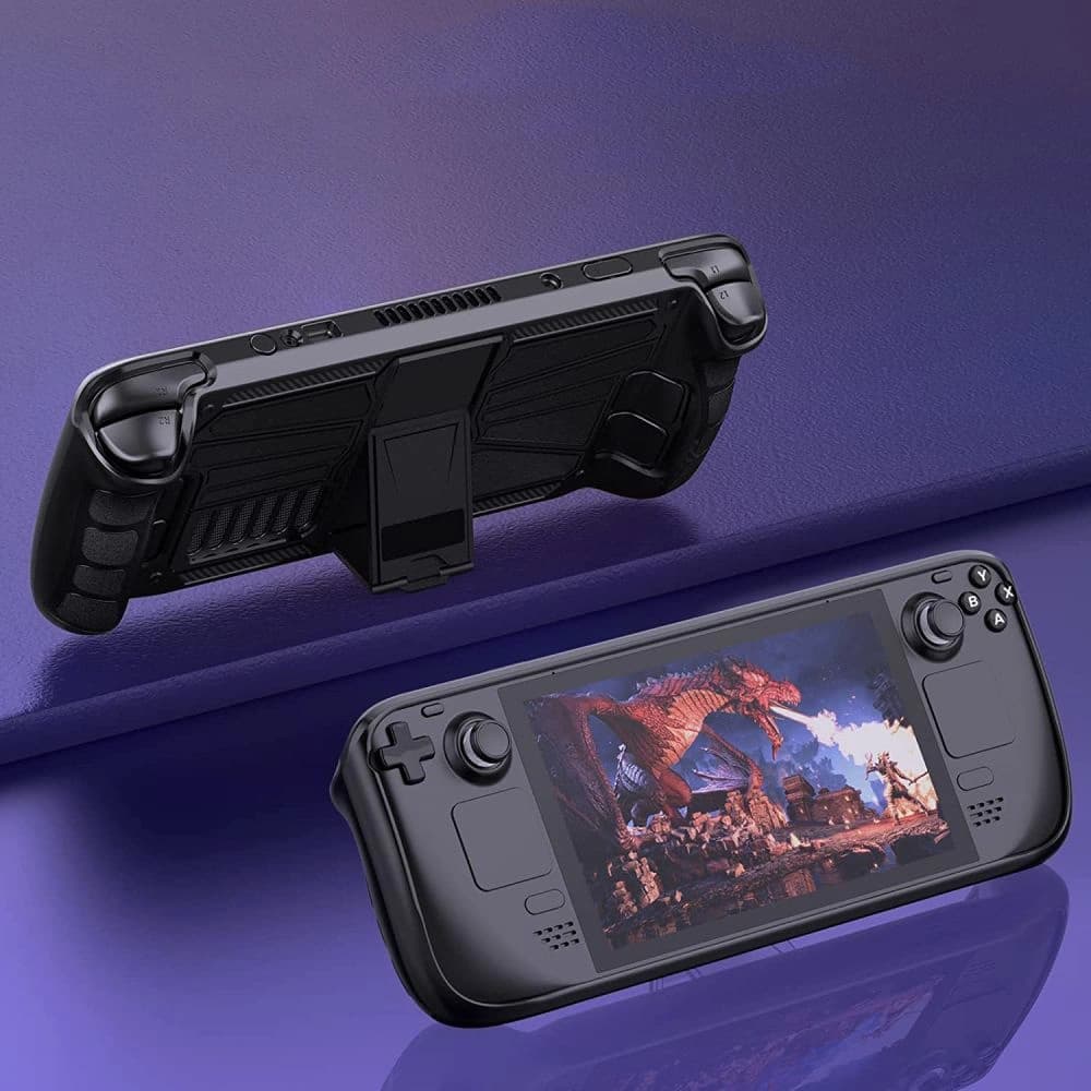 Etui Tech-Protect Defense Valve Steam Deck LCD / OLED Fekete/Átlátszó - 4