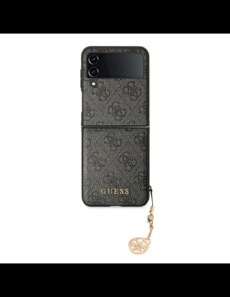 Guess GUHCZF4GF4GGR F721 Samsung Galaxy Z Flip 4 grey hardcase 4G Charms Collection