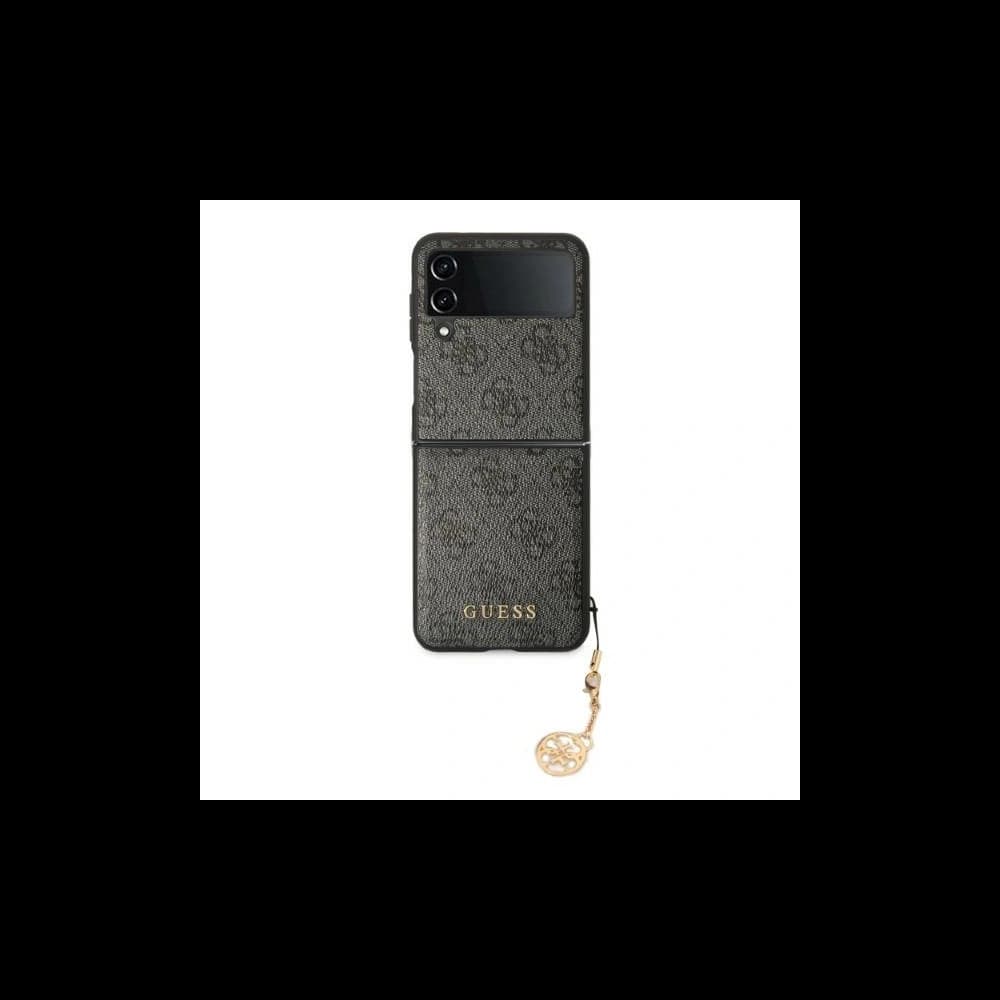 Guess GUHCZF4GF4GGR F721 Samsung Galaxy Z Flip 4 grey hardcase 4G Charms Collection
