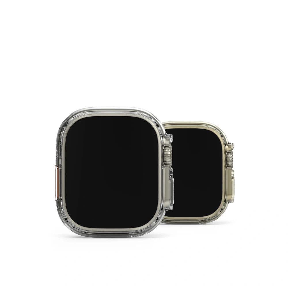Tok Ringke Slim Apple Watch Ultra 1 / 2 / 3 49mm Átlátszó & Titán Szürke [2 PACK] - 7