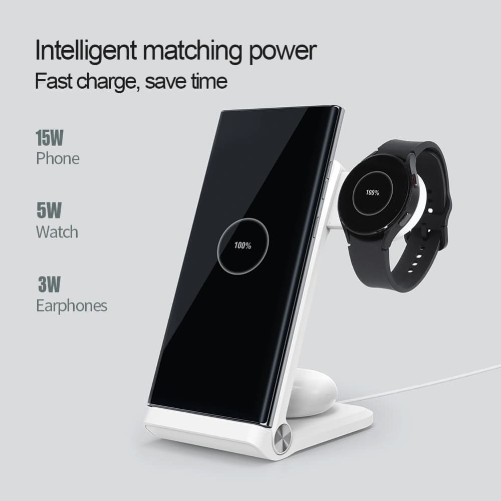 Vezeték nélküli töltő Nillkin Wireless Charging Powertrio 3in1 + adapter Huawei Watch - 6