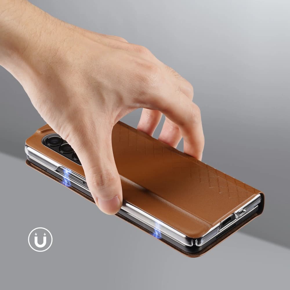 Etui DuxDucis Bril Samsung Galaxy Z Fold 3 hnědé - 8