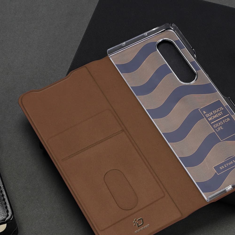 Etui DuxDucis Bril Samsung Galaxy Z Fold 3 hnědé - 12