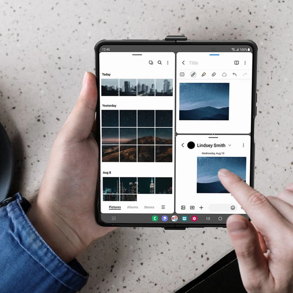 Case Nillkin CamShield Pro Simple Samsung Galaxy Z Fold 4 dunkelgrün - 10