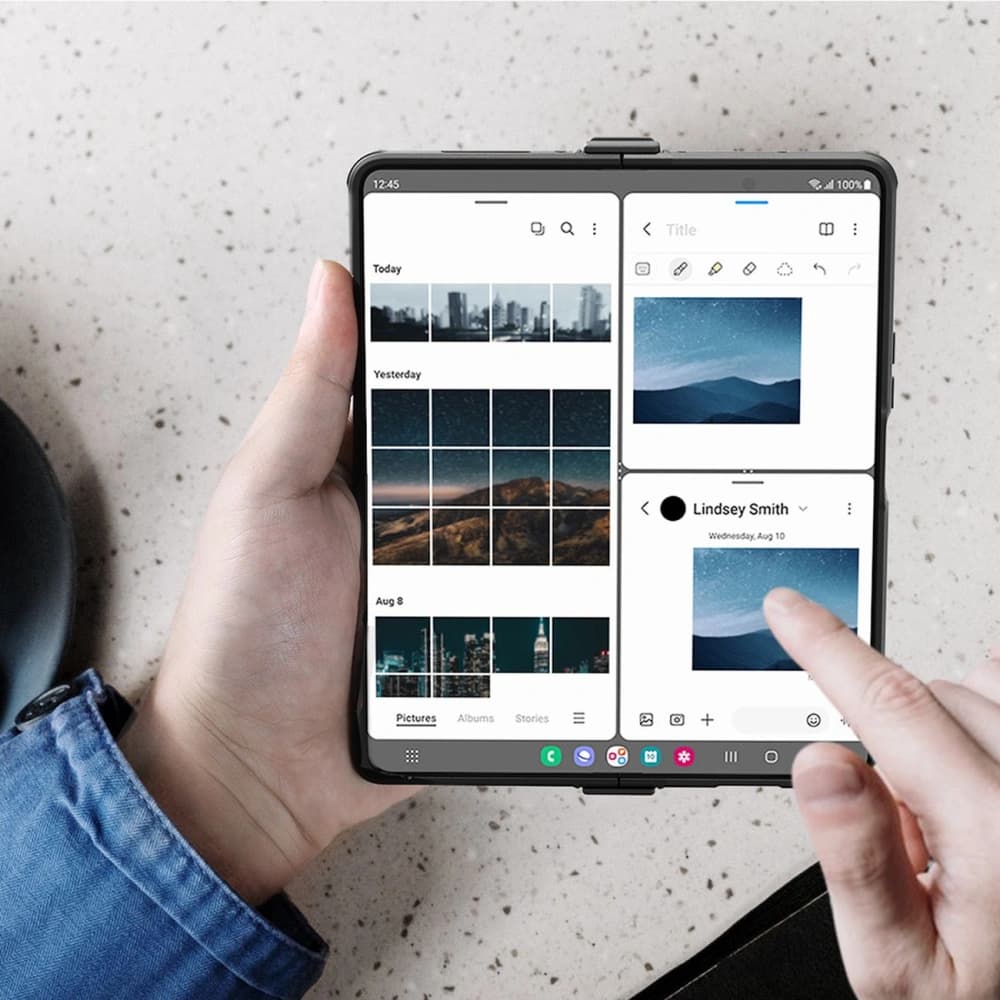 Case Nillkin CamShield Pro Suit Samsung Galaxy Z Fold 4 blaue - 11