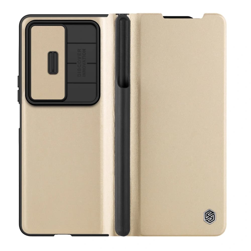 Etui Nillkin Qin Leather Pro Samsung Galaxy Z Fold 4 aurii - 3