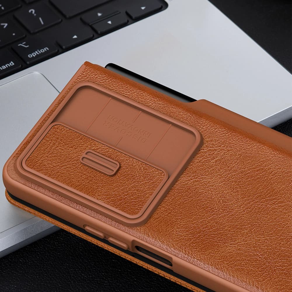 Etui Nillkin Qin Leather Pro Samsung Galaxy Z Fold 4 aurii - 14
