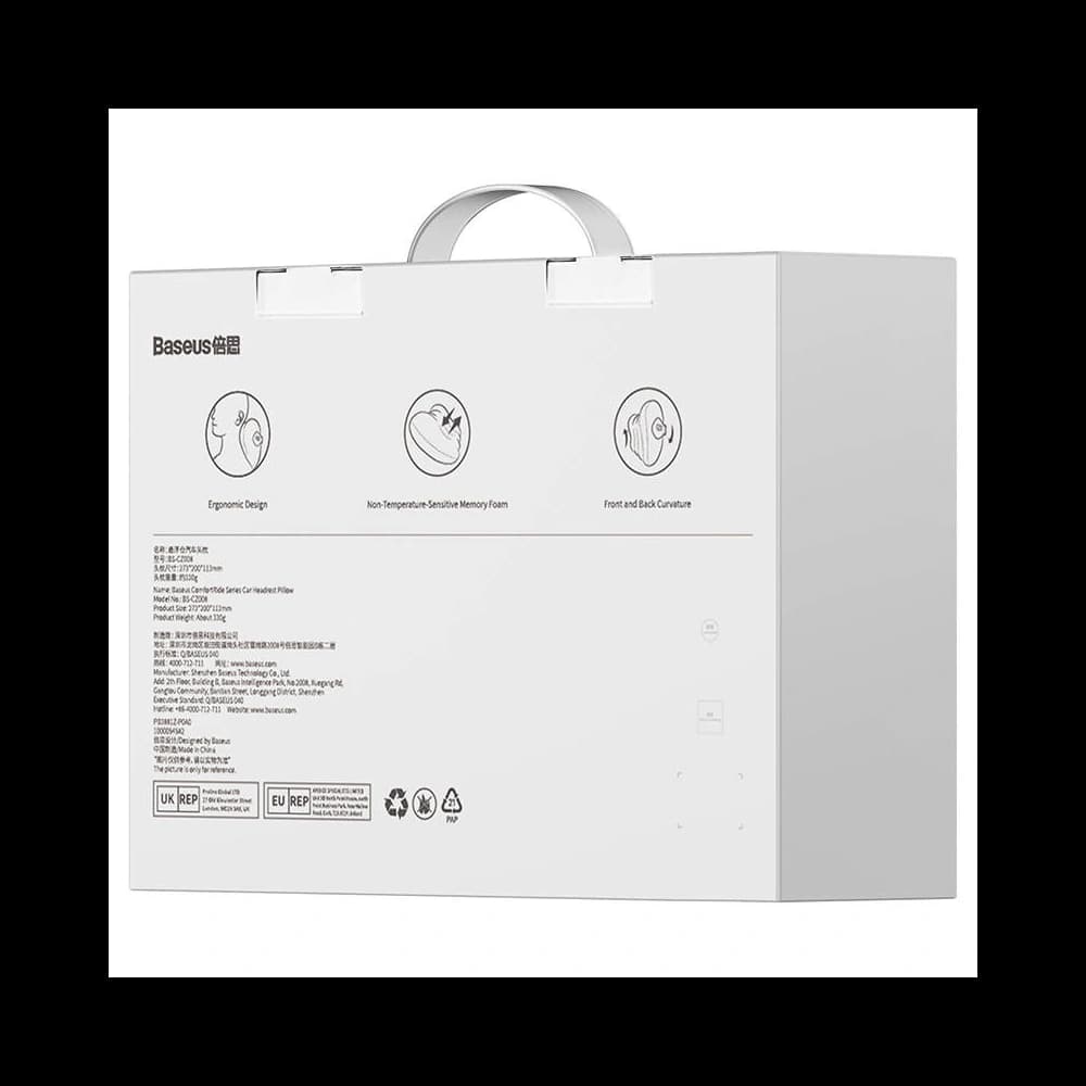 Dodatečná podložka na hlavovou opěrku automobilu Baseus Comfort Ride (šedá) - 6